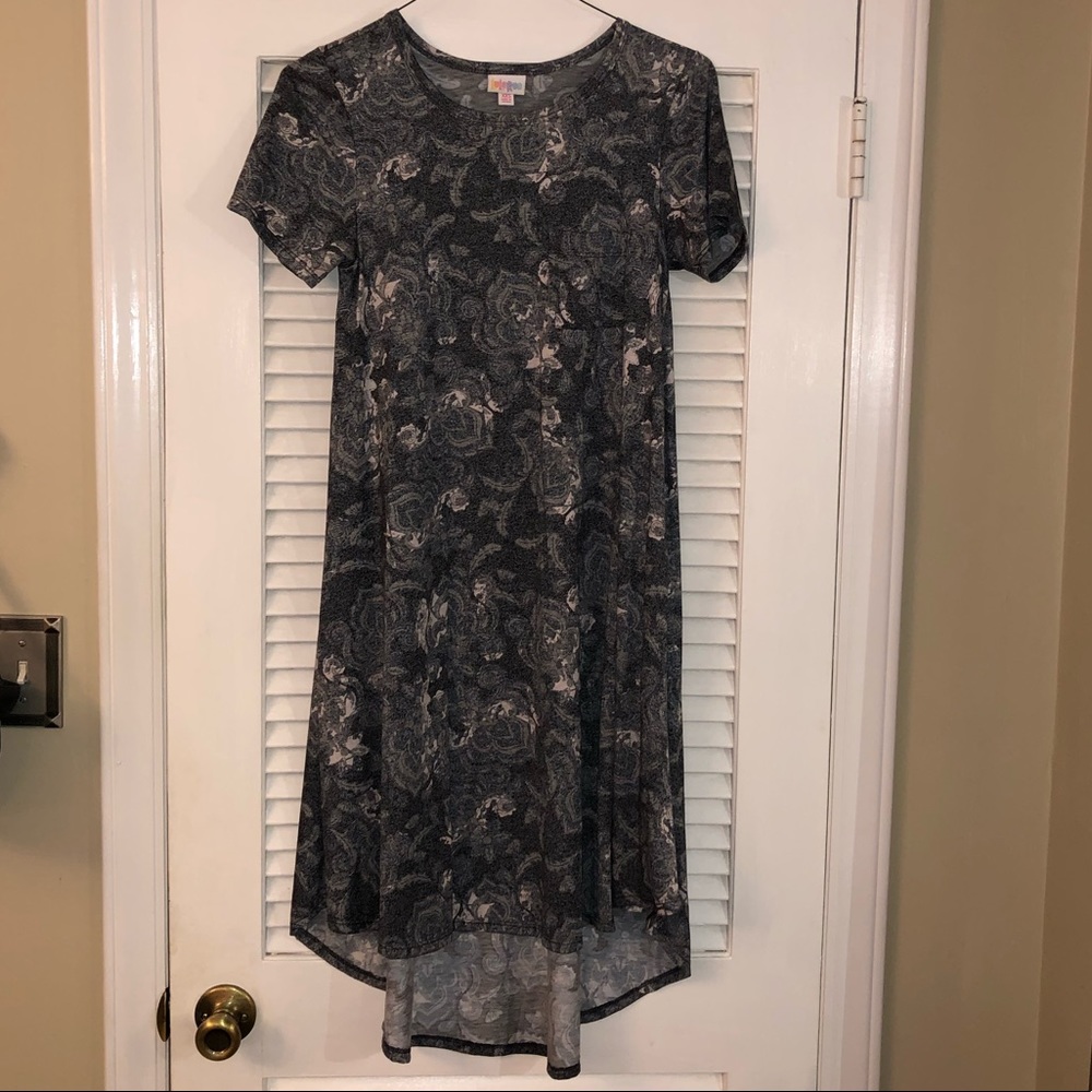 LuLaRoe Carly dress size XXS gray